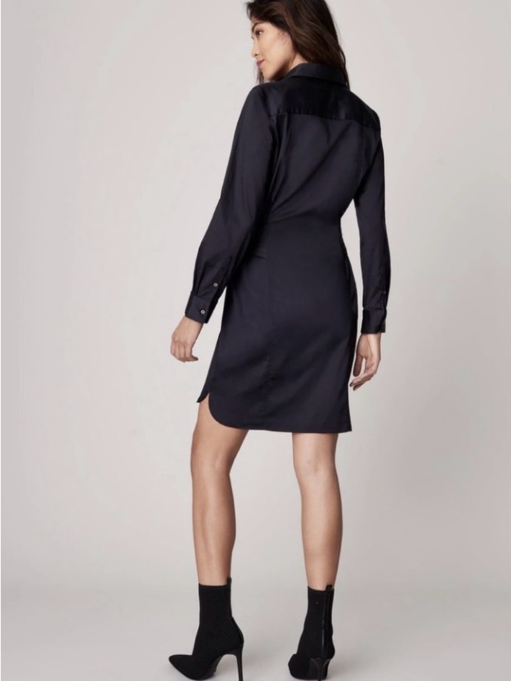 UNTUCKit Angelina Black Cotton Shirtdress with stretch - like new - Picture 5 of 15